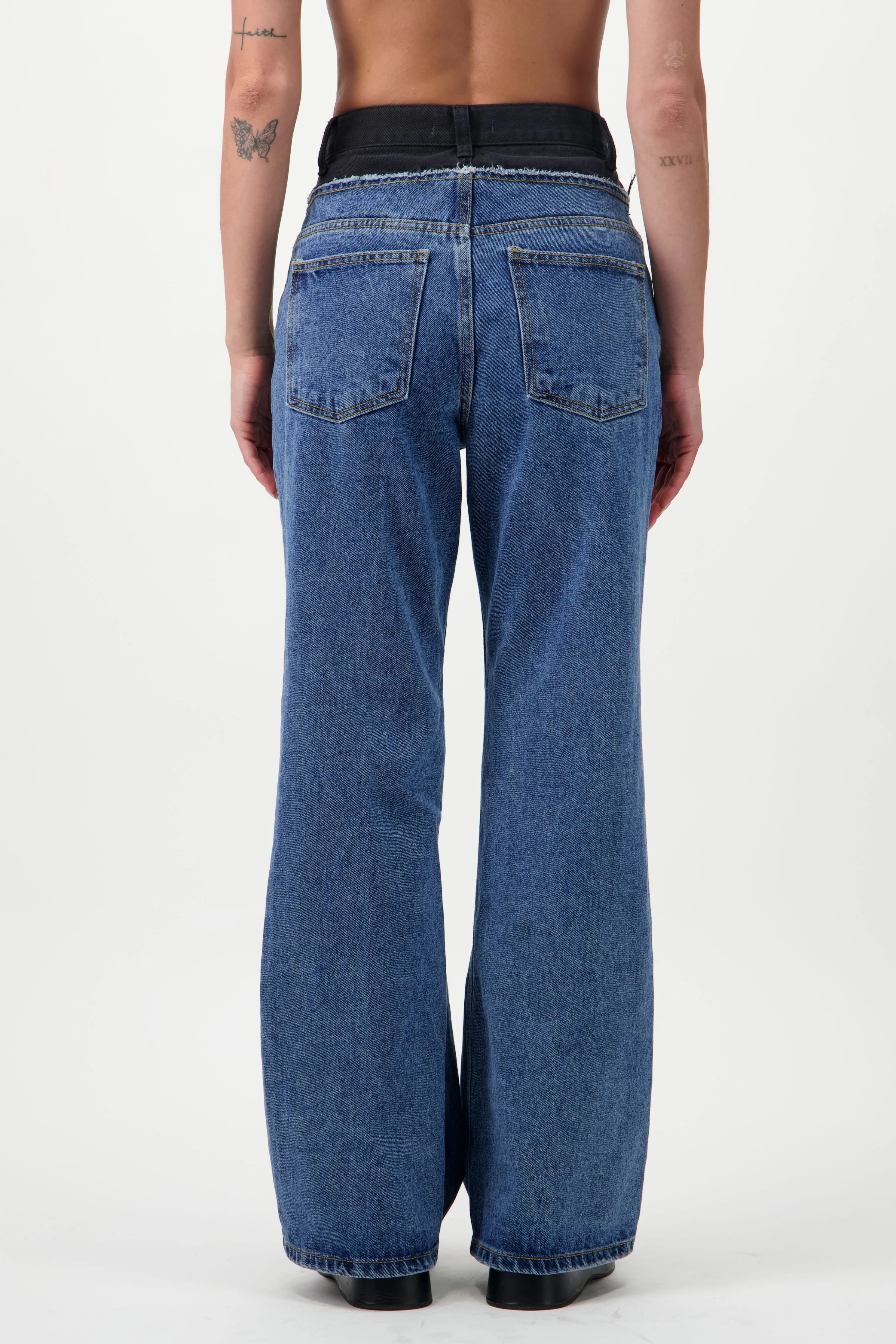 Two-Tone Denim jeans - Image 3