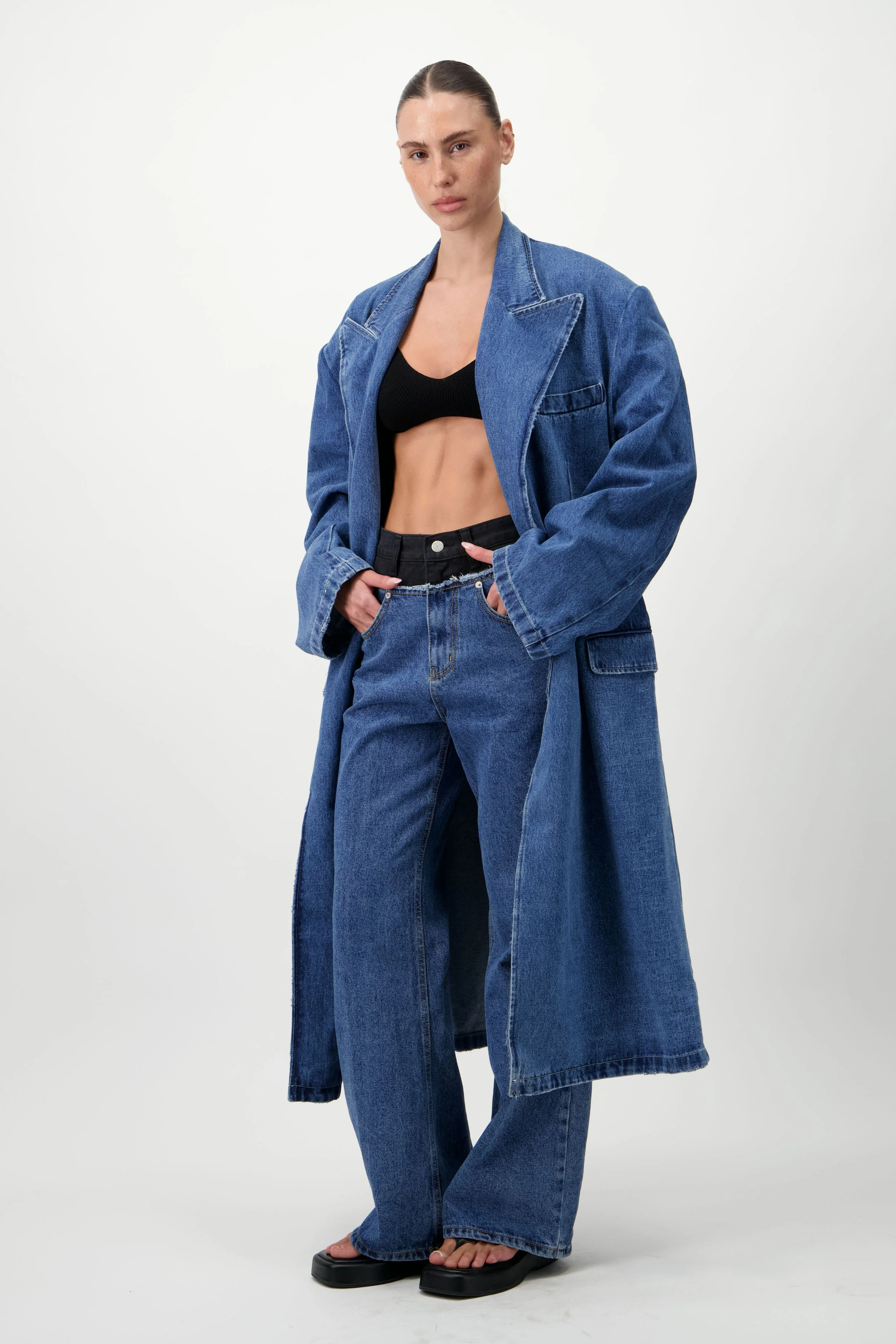 Two-Tone Denim jeans - Image 5