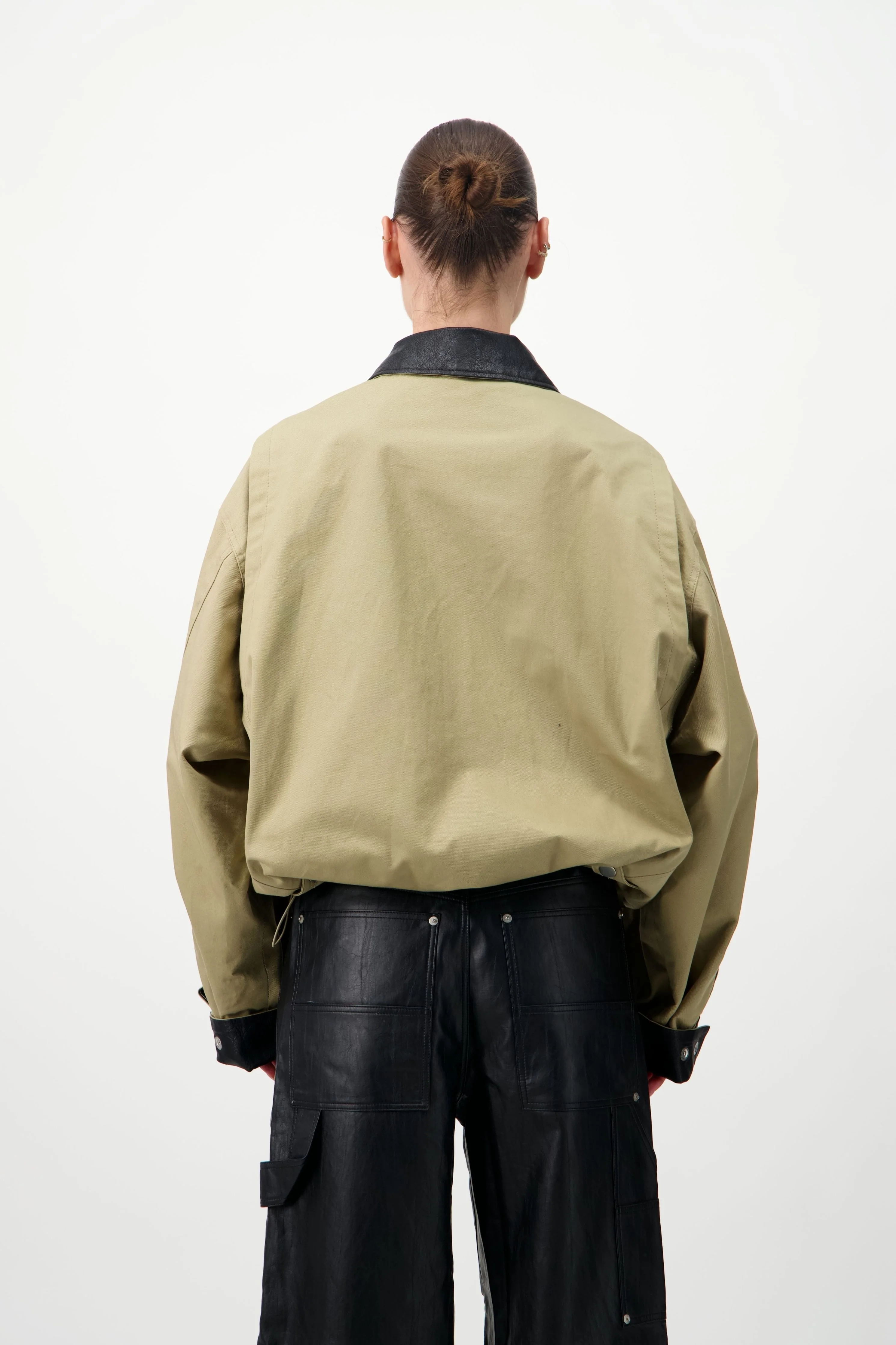 Cotton & Leather Blouson - Image 7