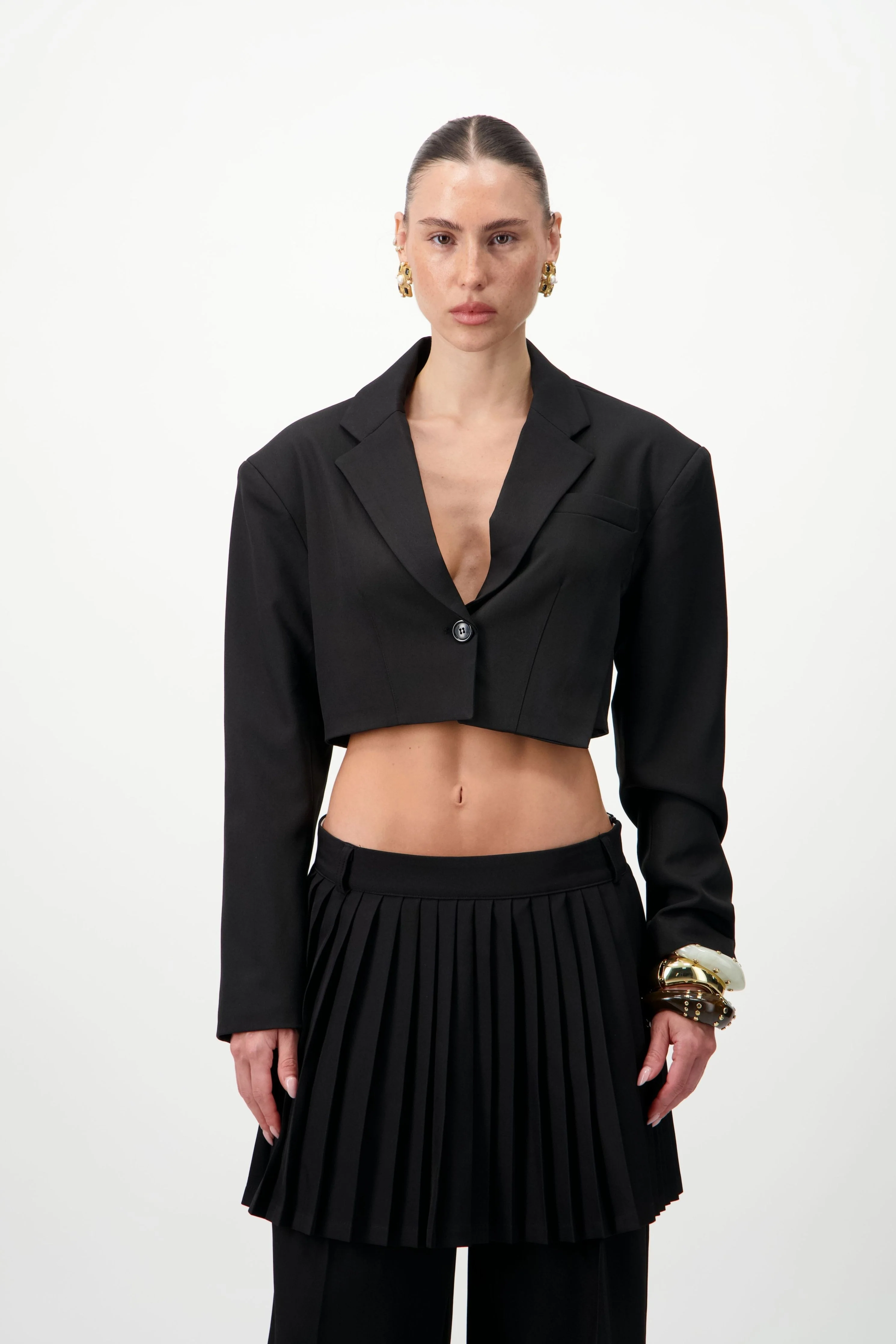 Cropped blazer - Image 3