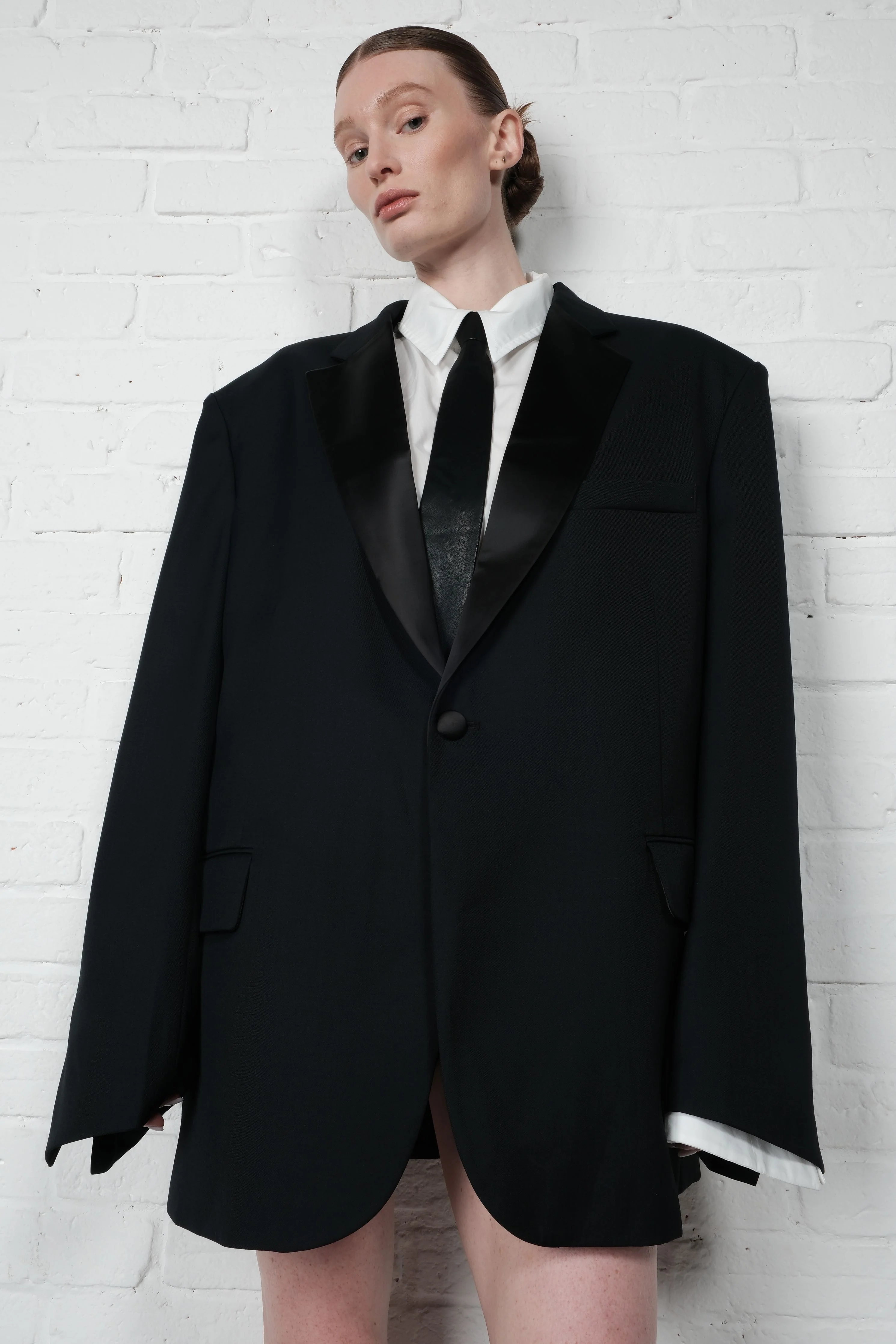 Oversized Tuxedo Blazer - Image 4