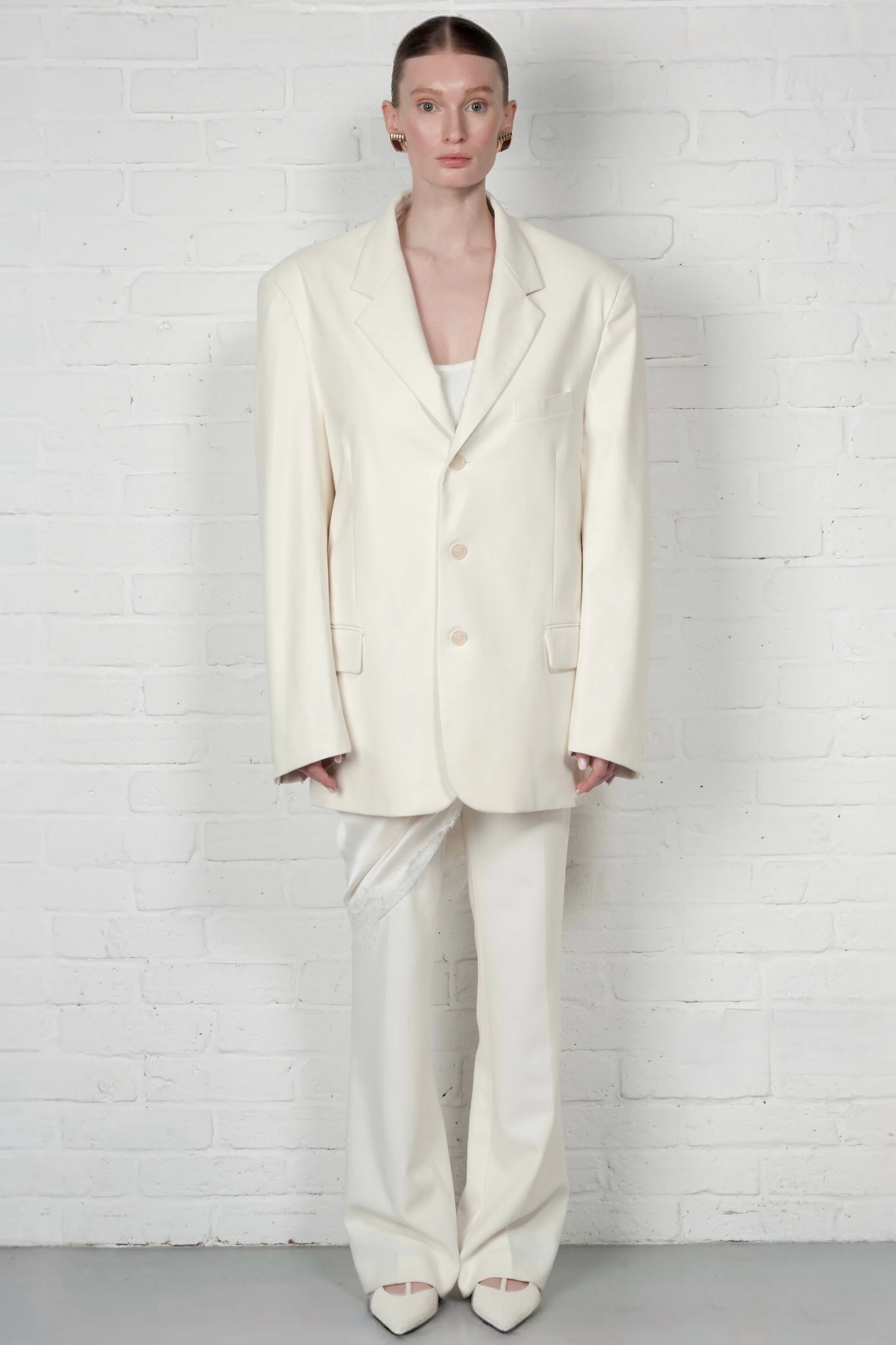 Faux leather blazer - Image 2