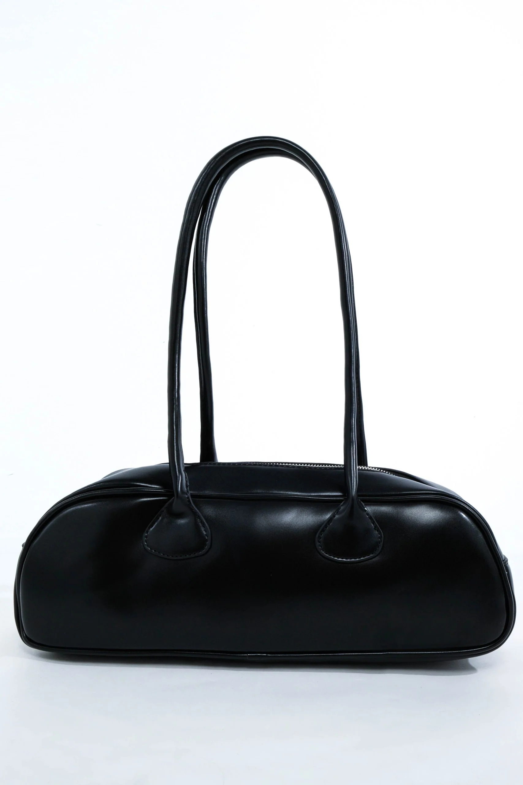 Faux Leather Bag - Black - Image 5
