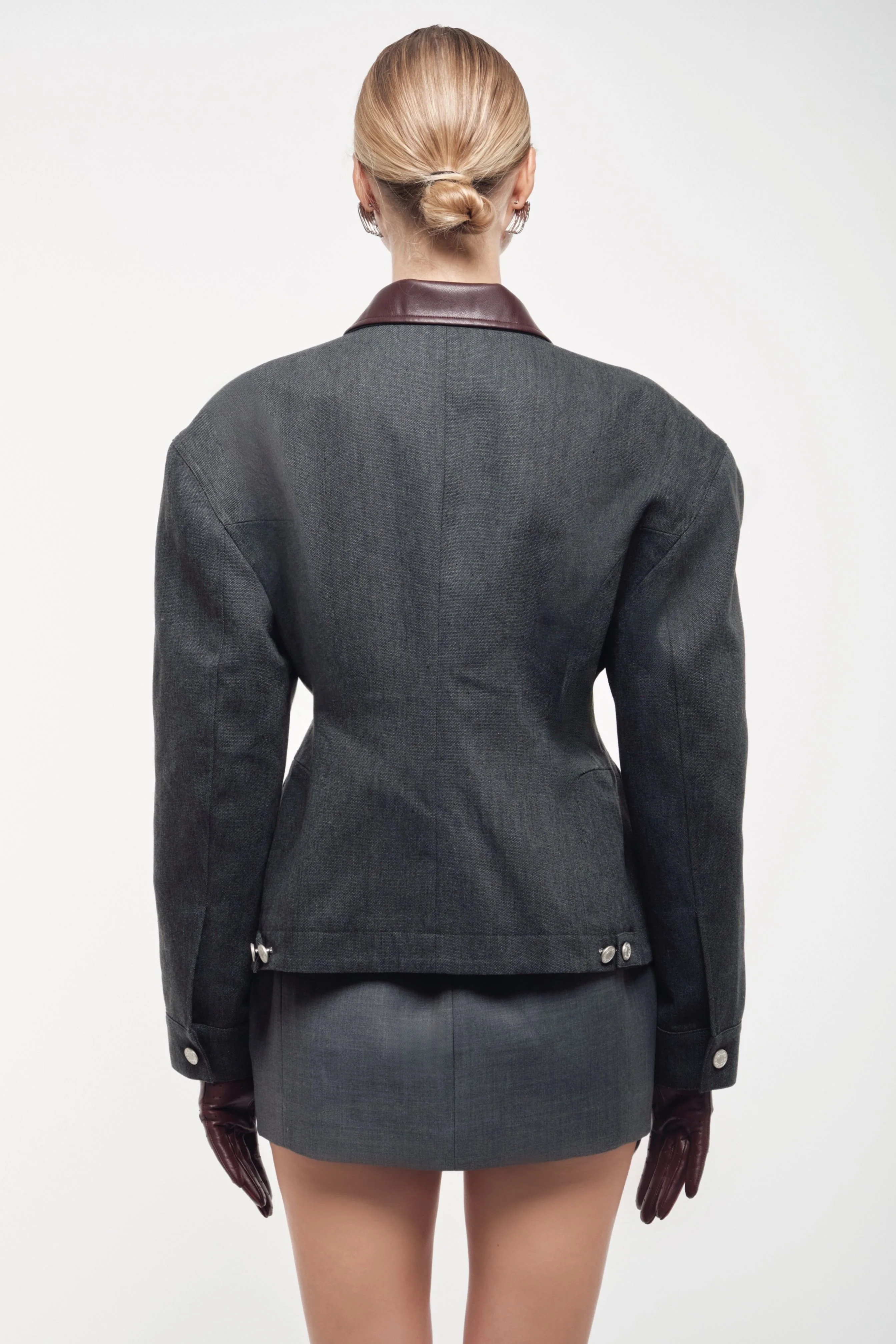 Hourglass Jacket - Charcoal - Image 4