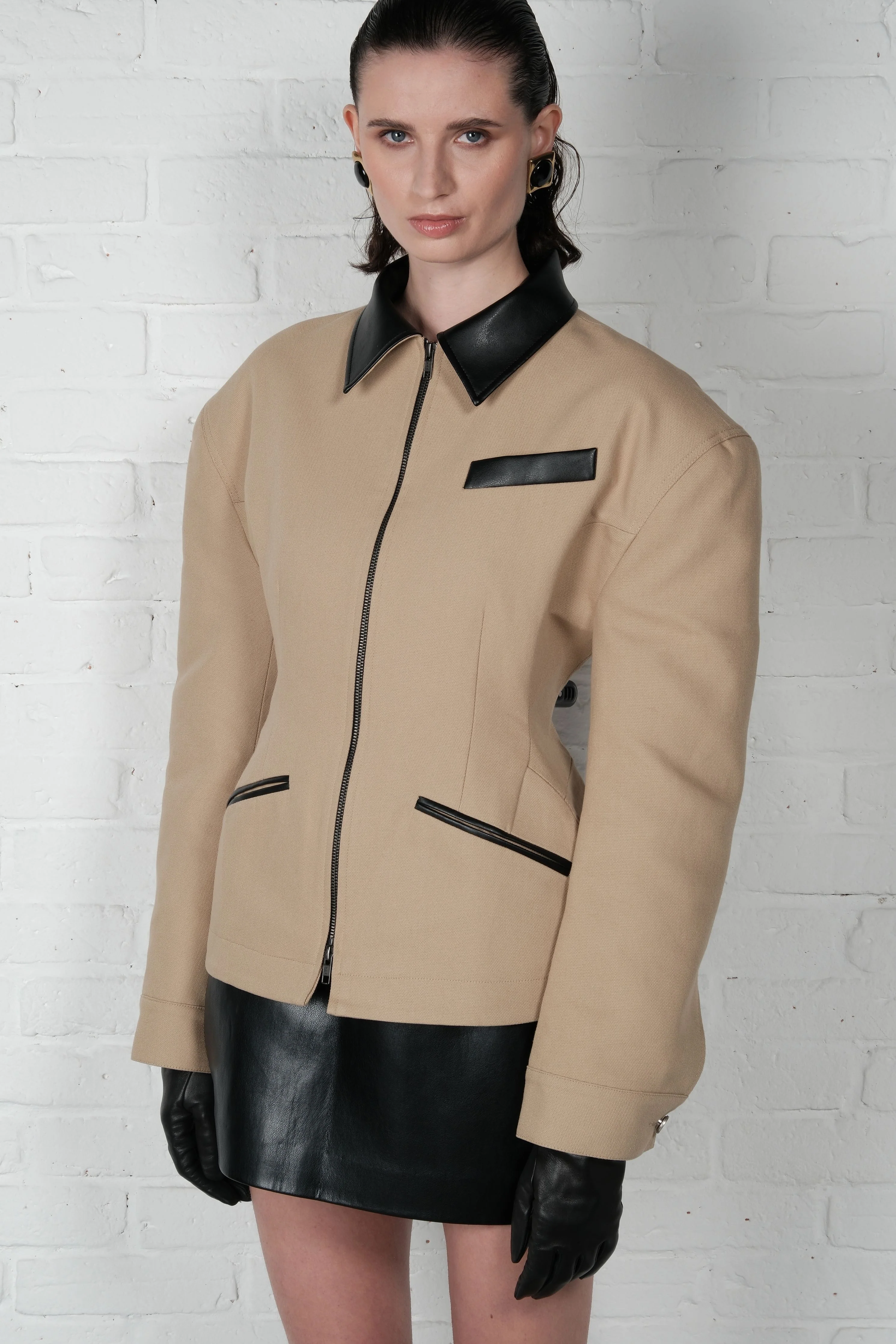 Hourglass Jacket - Beige - Image 3