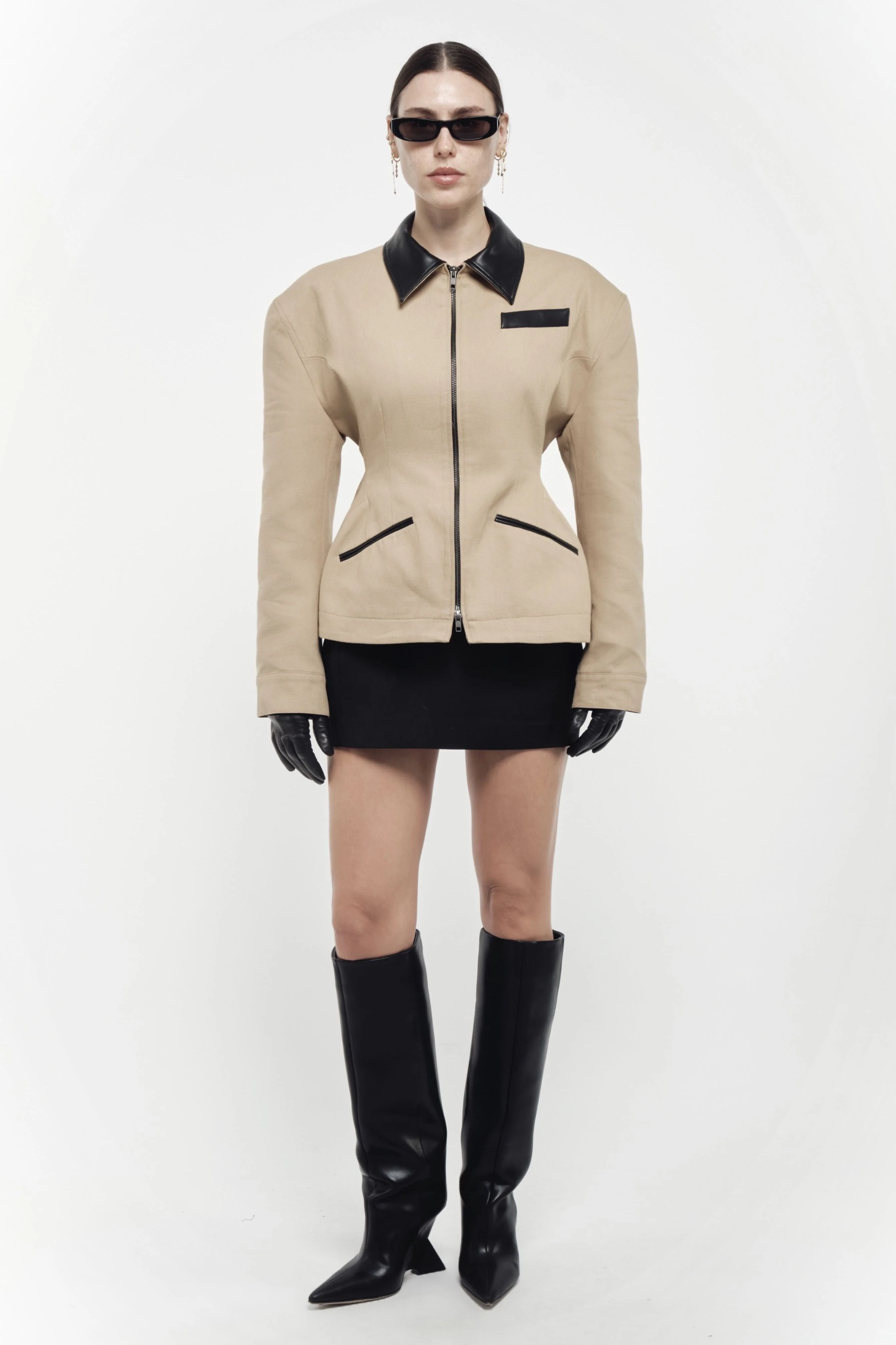 Hourglass Jacket - Beige - Image 6