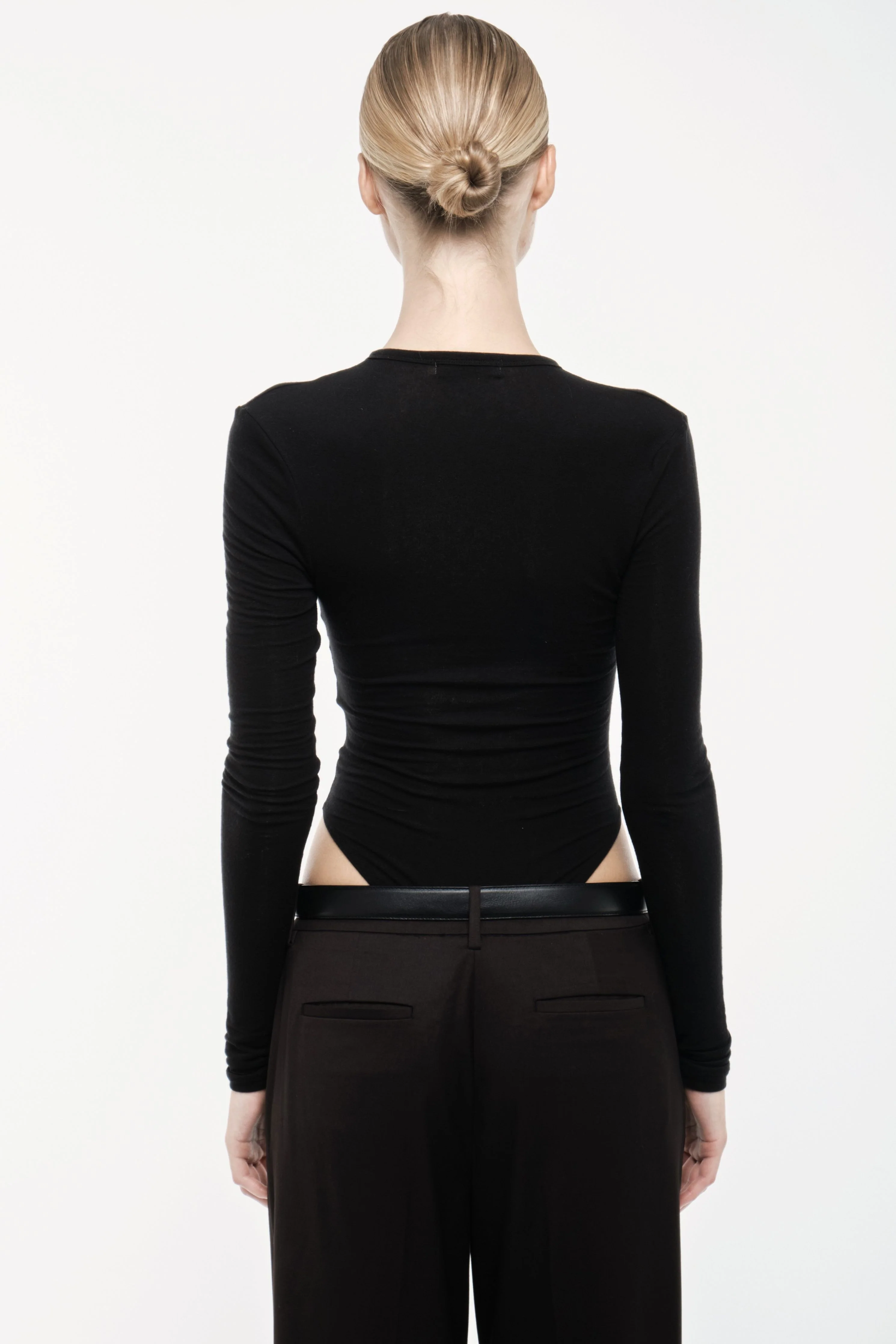 Sheer Bodysuit - Black - Image 3