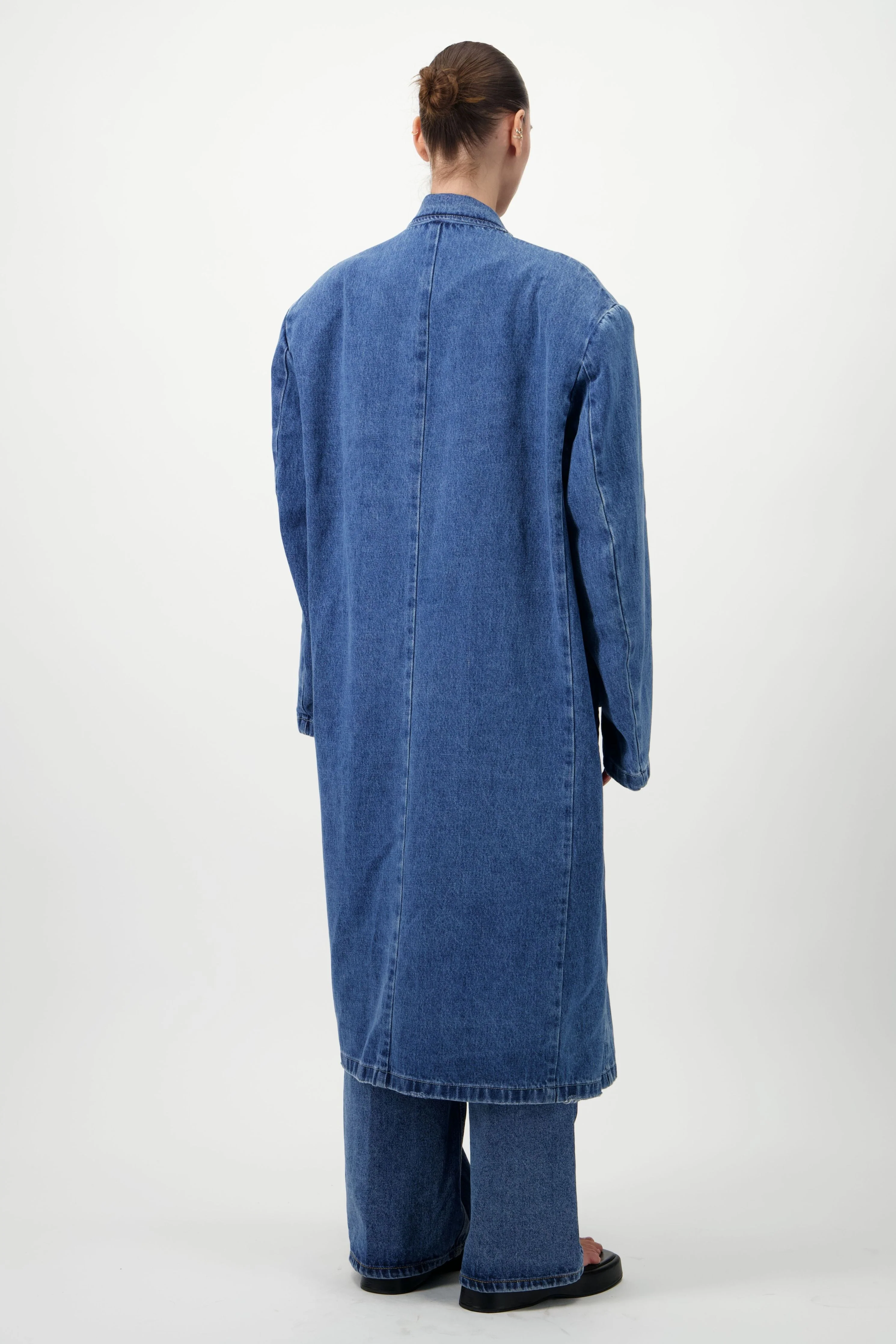 Oversized Denim Coat - Image 2
