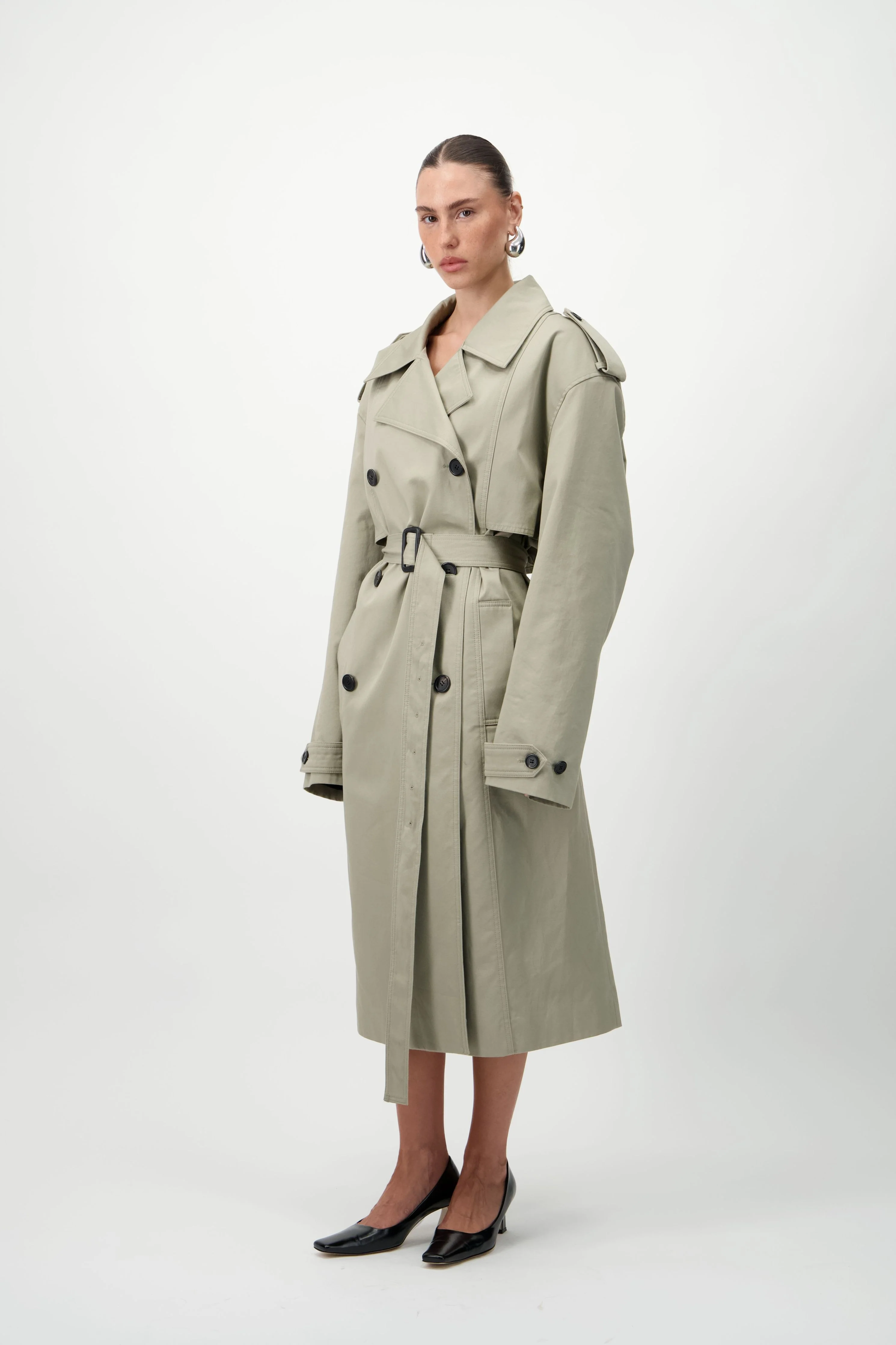Oversized Trench Coat - Image 4