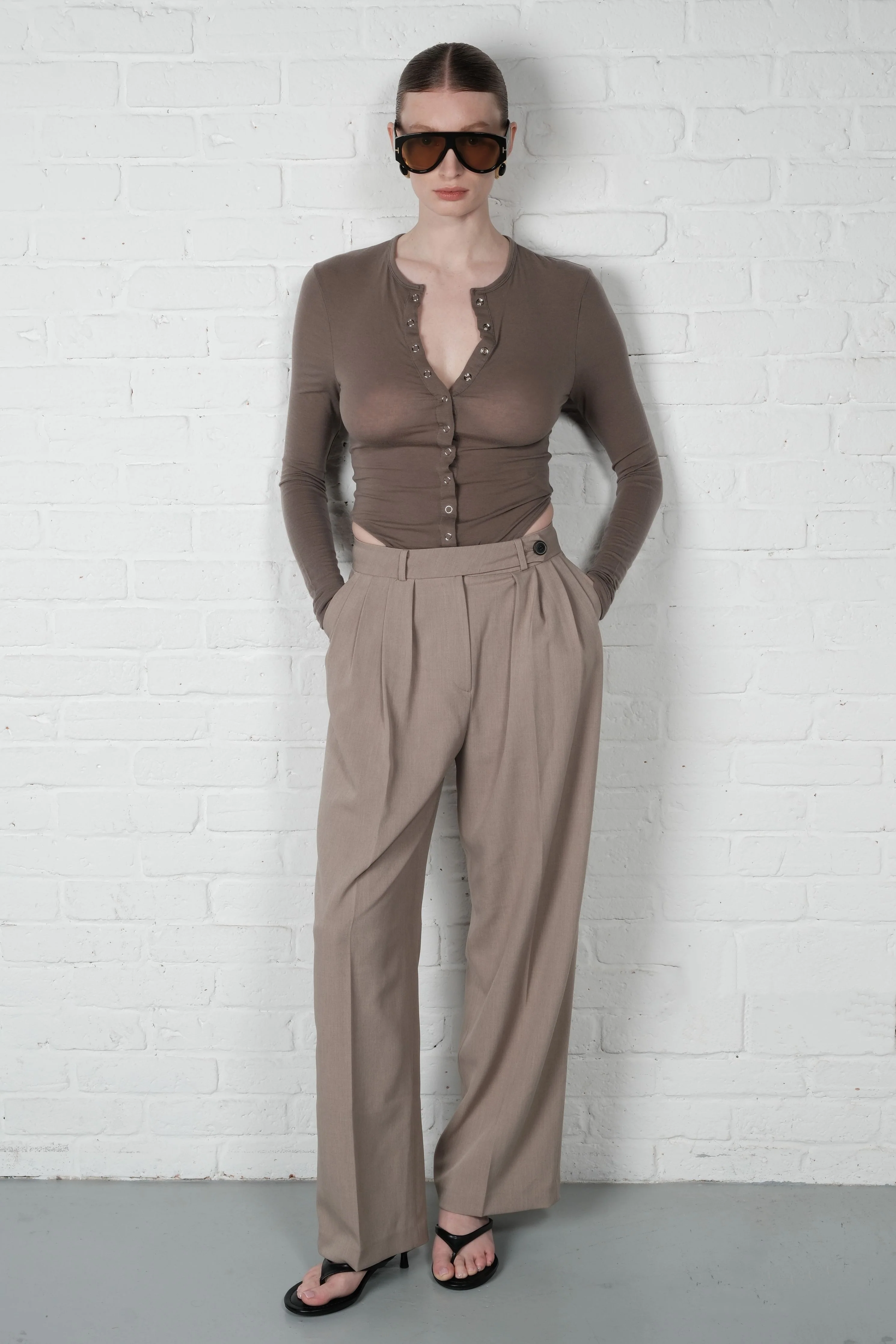 Pleated Suit Trousers - Image 3