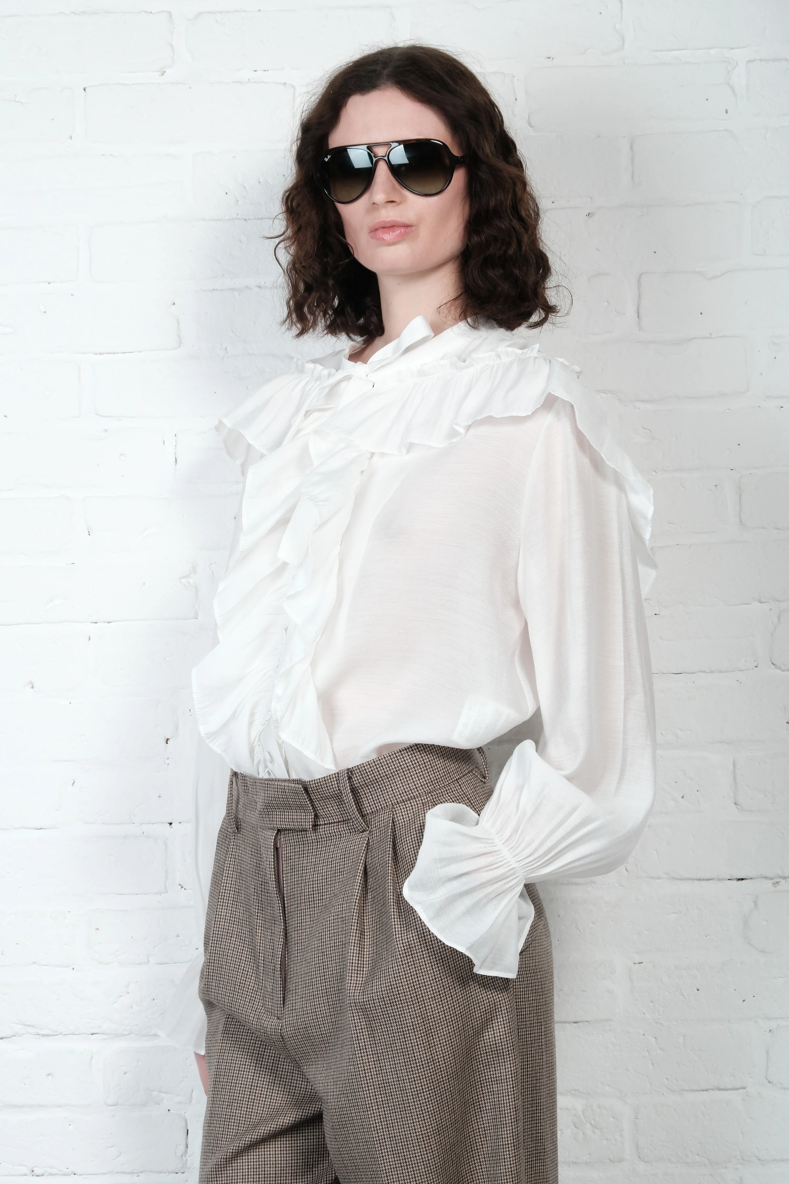 Fluid Ruffle Shirt - Image 4
