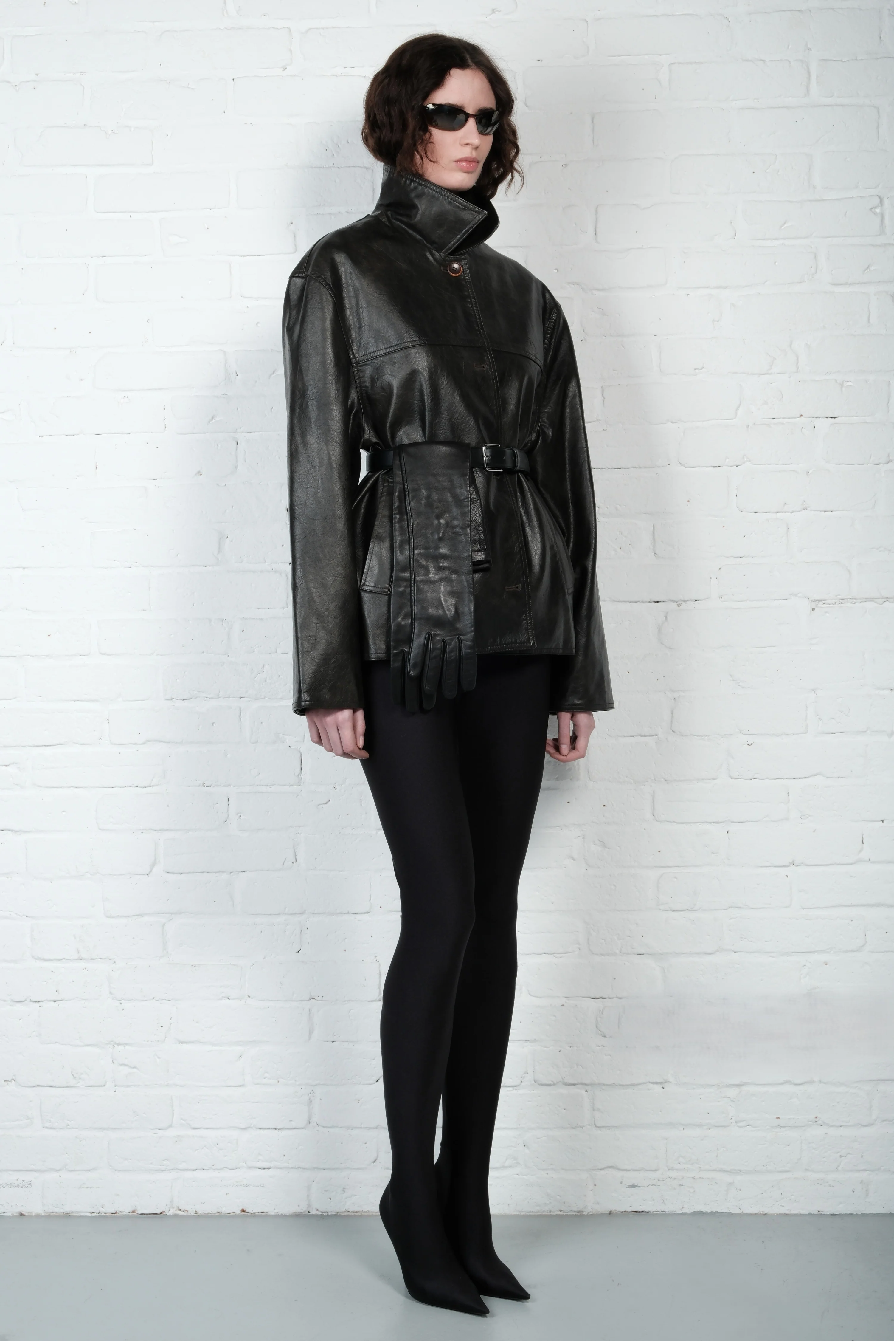 Relaxed Leather Jacket - Image 2