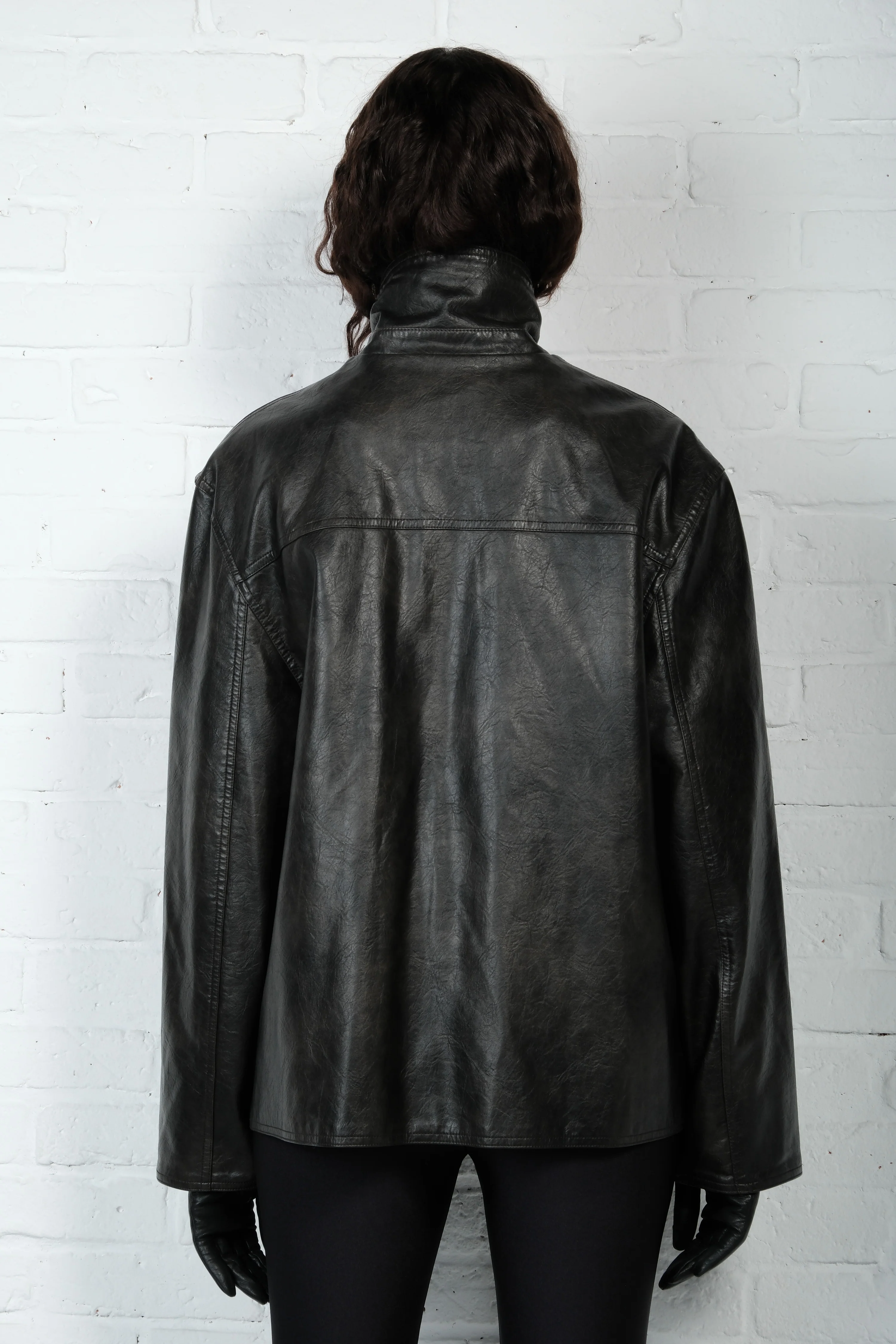 Relaxed Leather Jacket - Image 7