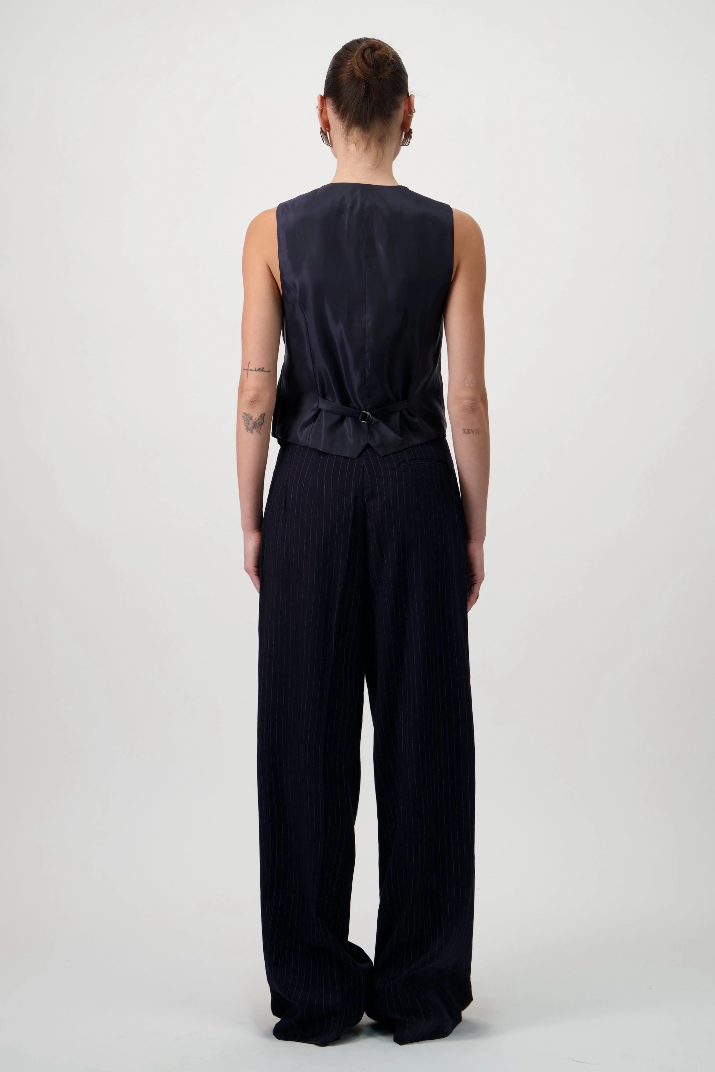 Tailored Suit Trousers - Navy - Image 9