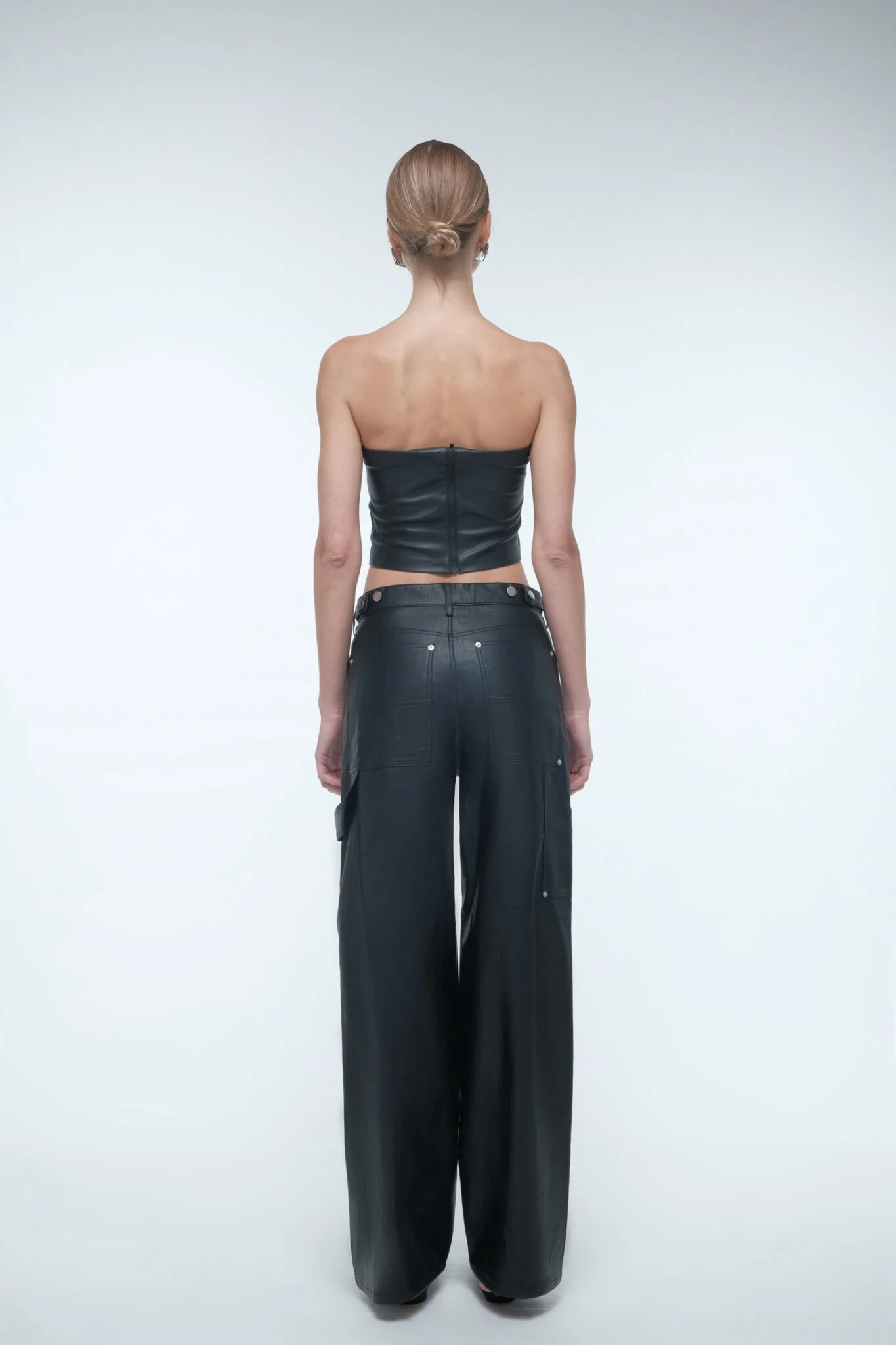 Vegan Leather Trousers - Image 4