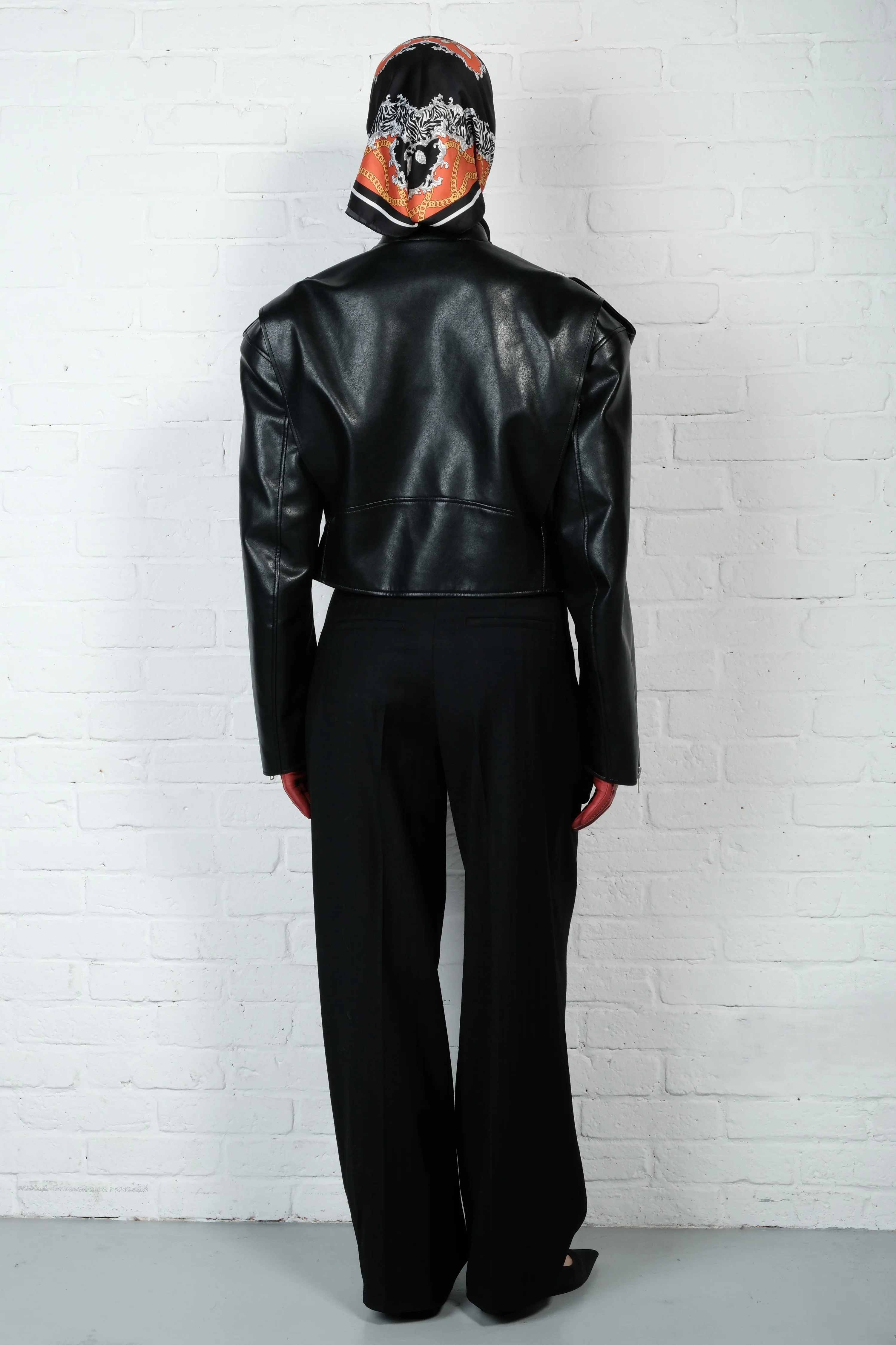 Vegan Leather Biker Jacket - Image 5